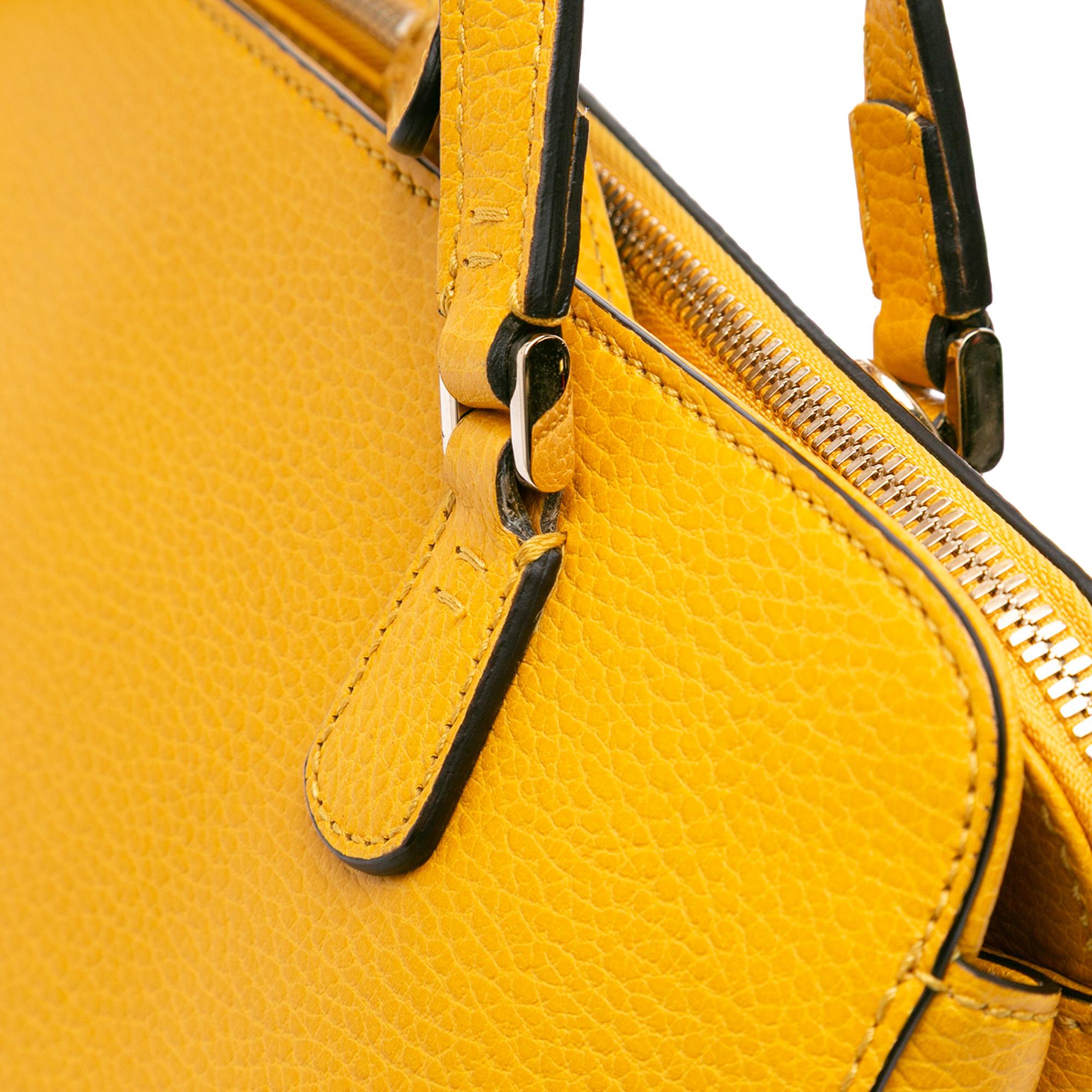 Gucci Calfskin Swing Top Handle Satchel