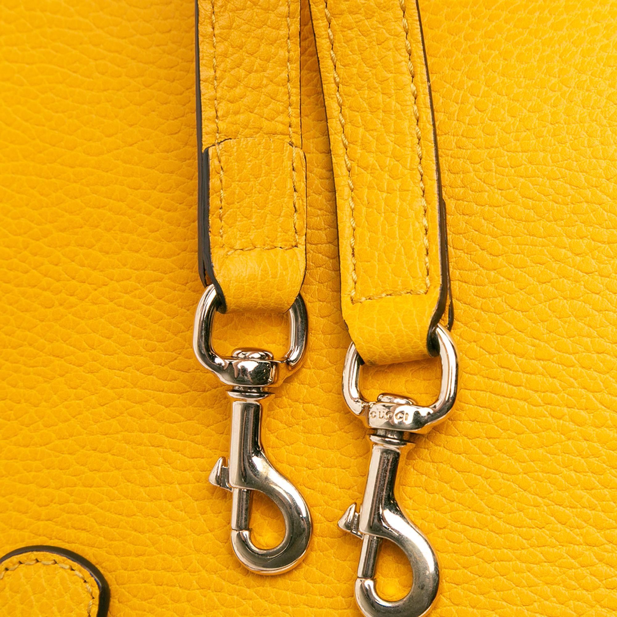 Gucci Calfskin Swing Top Handle Satchel