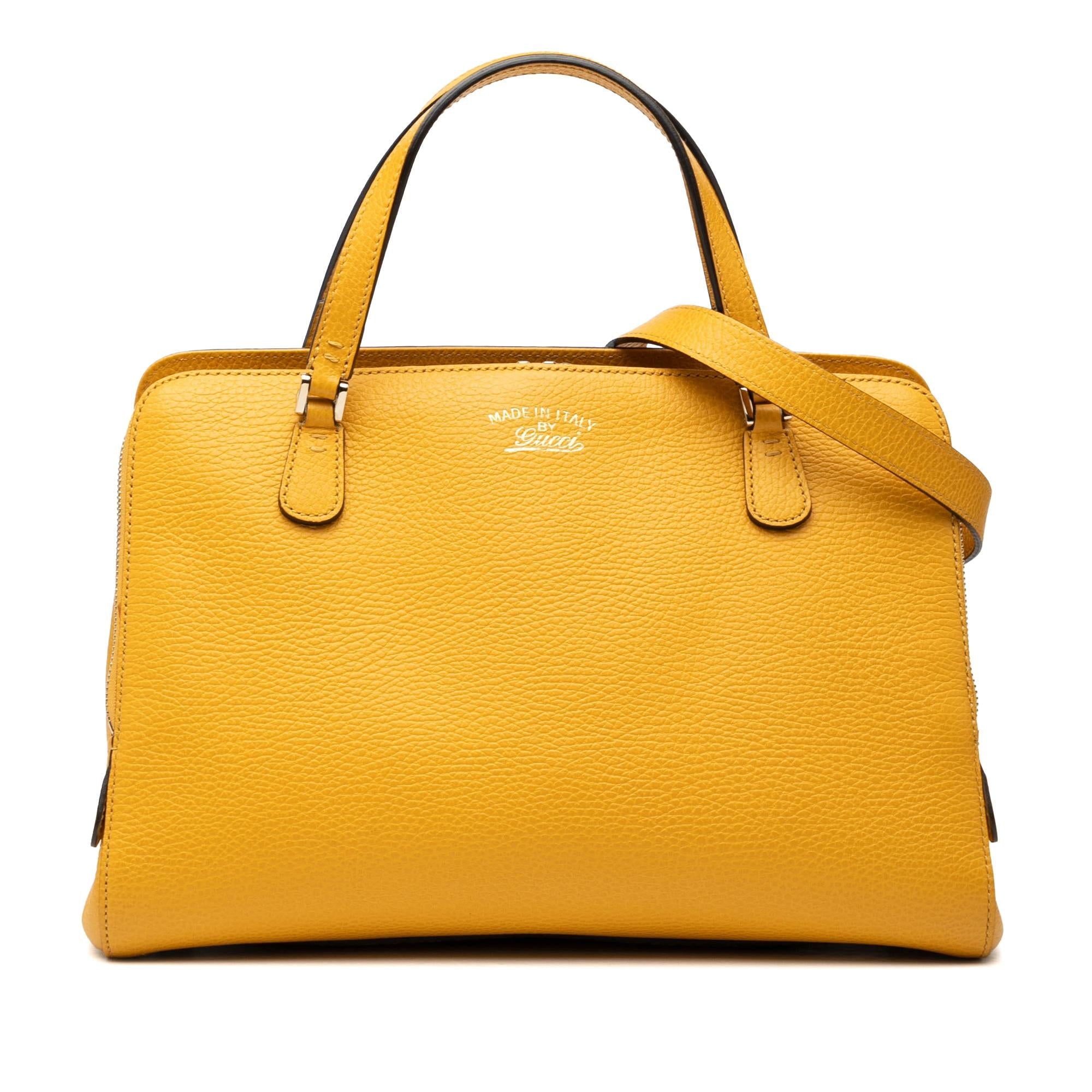 Gucci Calfskin Swing Top Handle Satchel