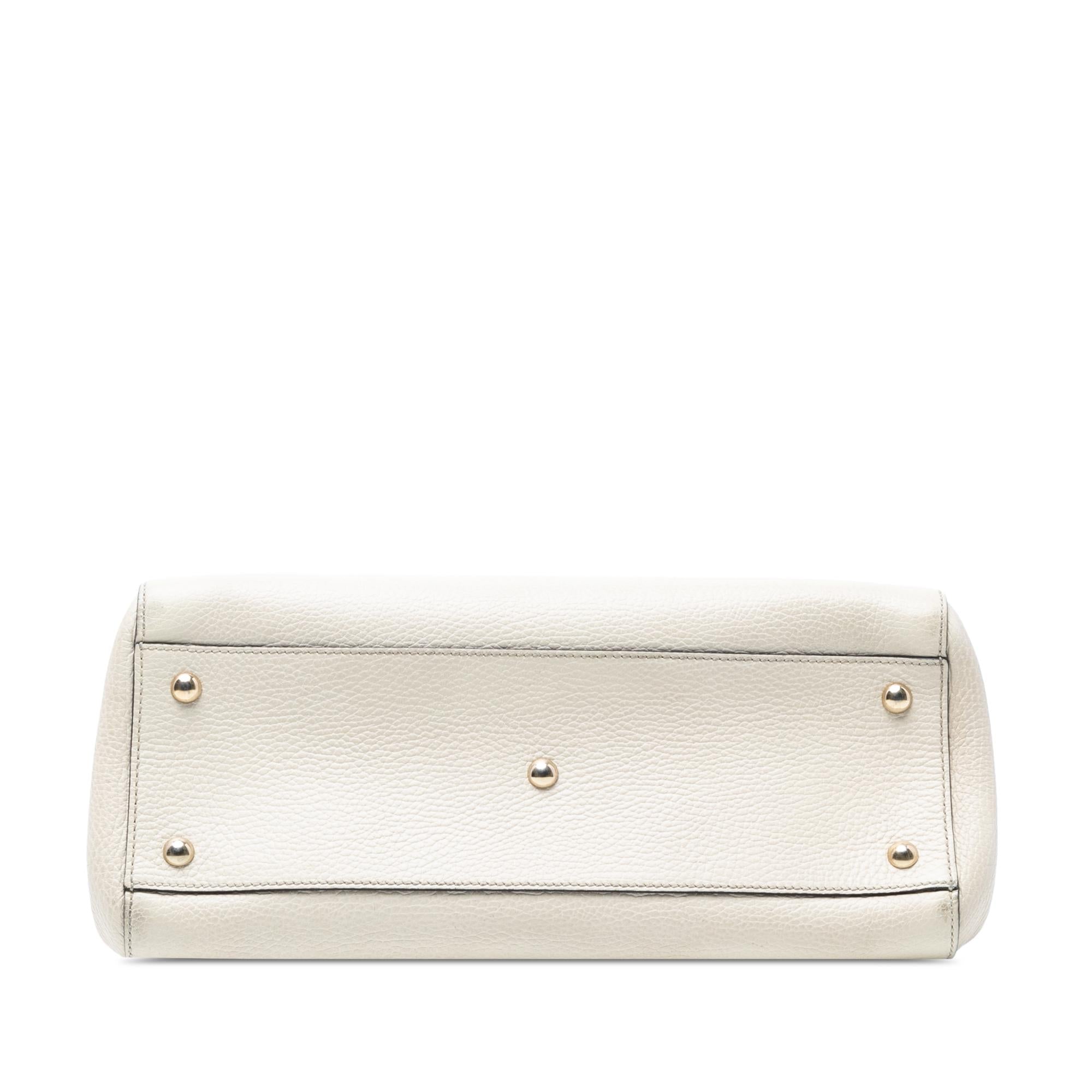 Gucci Calfskin Swing Top Handle Satchel