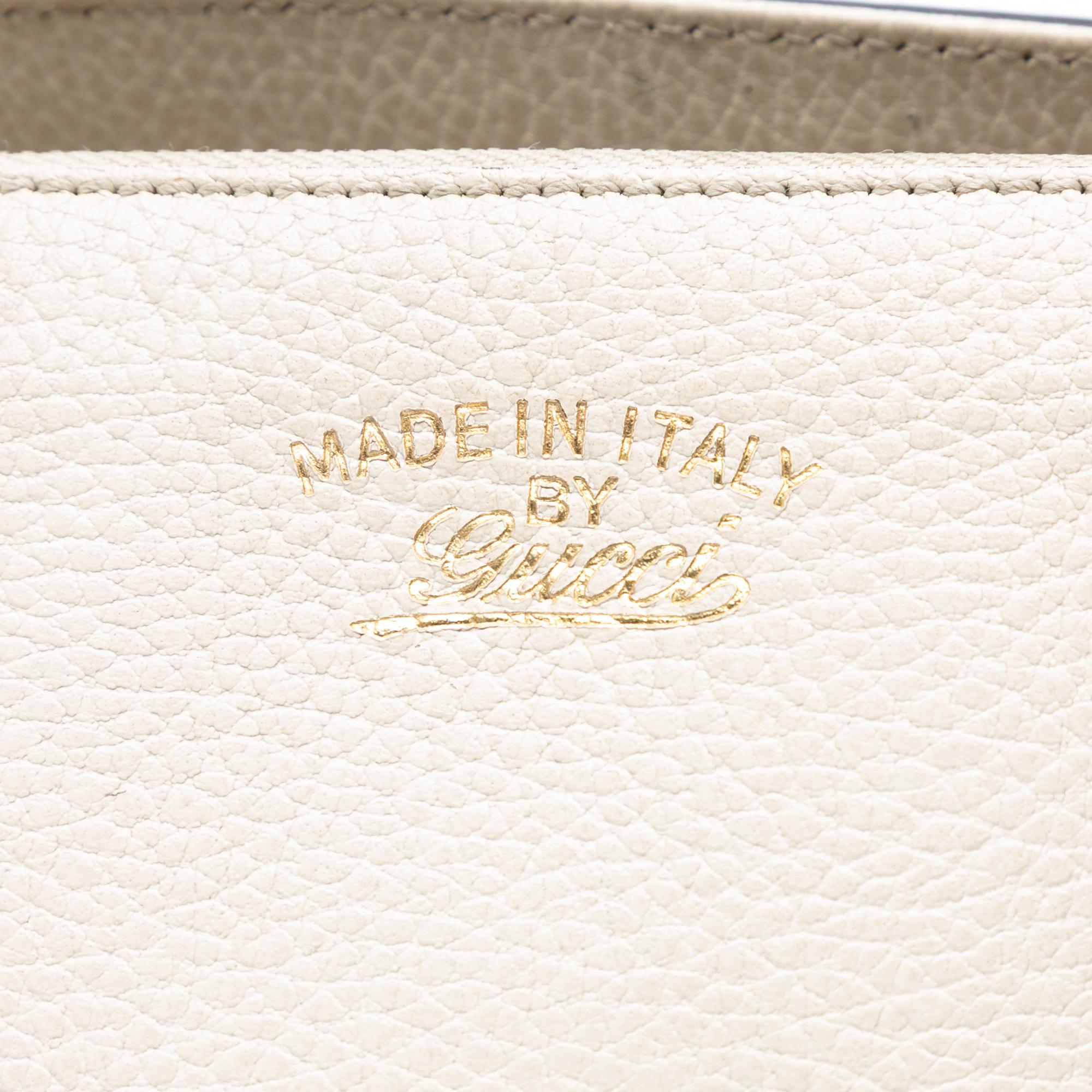 Gucci Calfskin Swing Top Handle Satchel