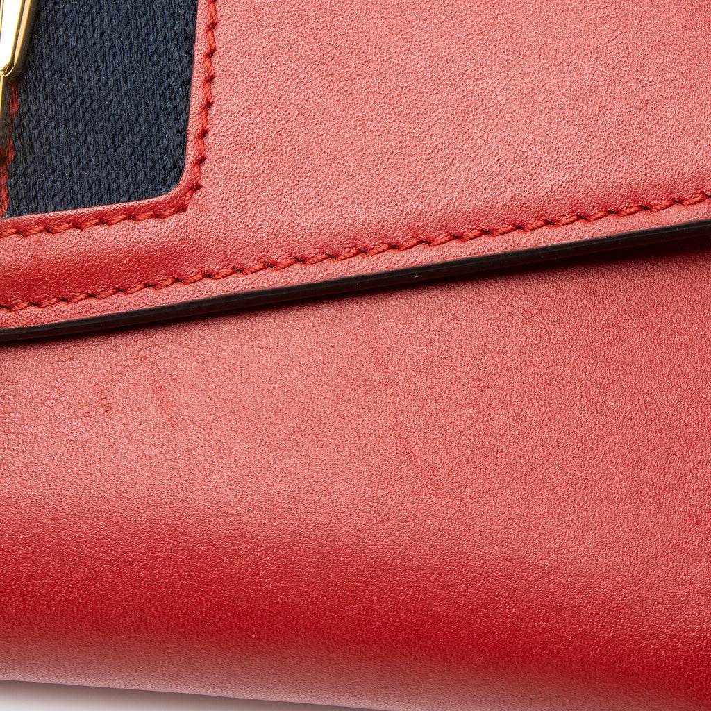 Gucci Calfskin Sylvie Continental Wallet