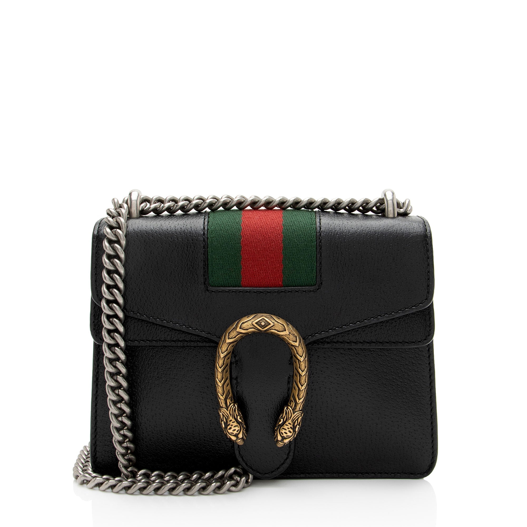 Gucci Calfskin Web Dionysus Small Shoulder Bag