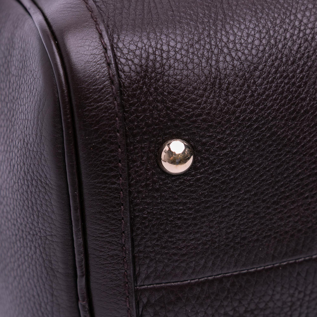 Gucci Calfskin Web Joy Boston Bag