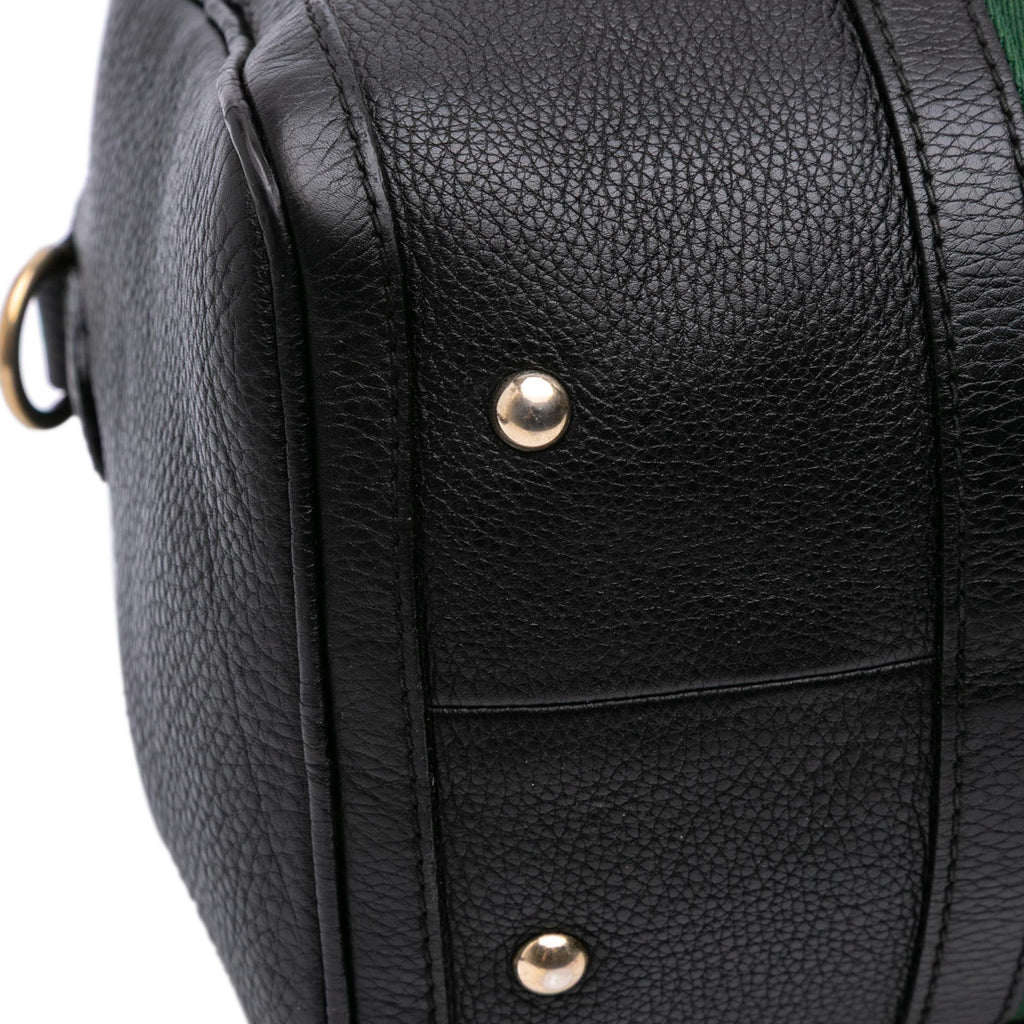 Gucci Calfskin Web Joy Boston Bag