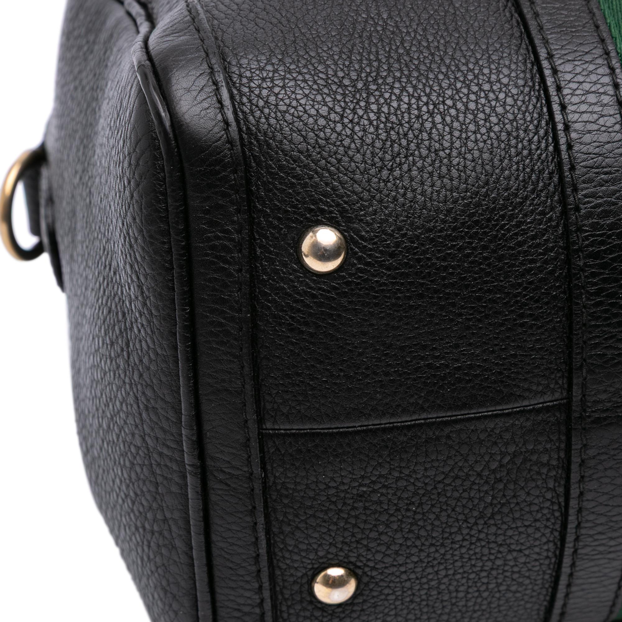 Gucci Calfskin Web Joy Boston Bag