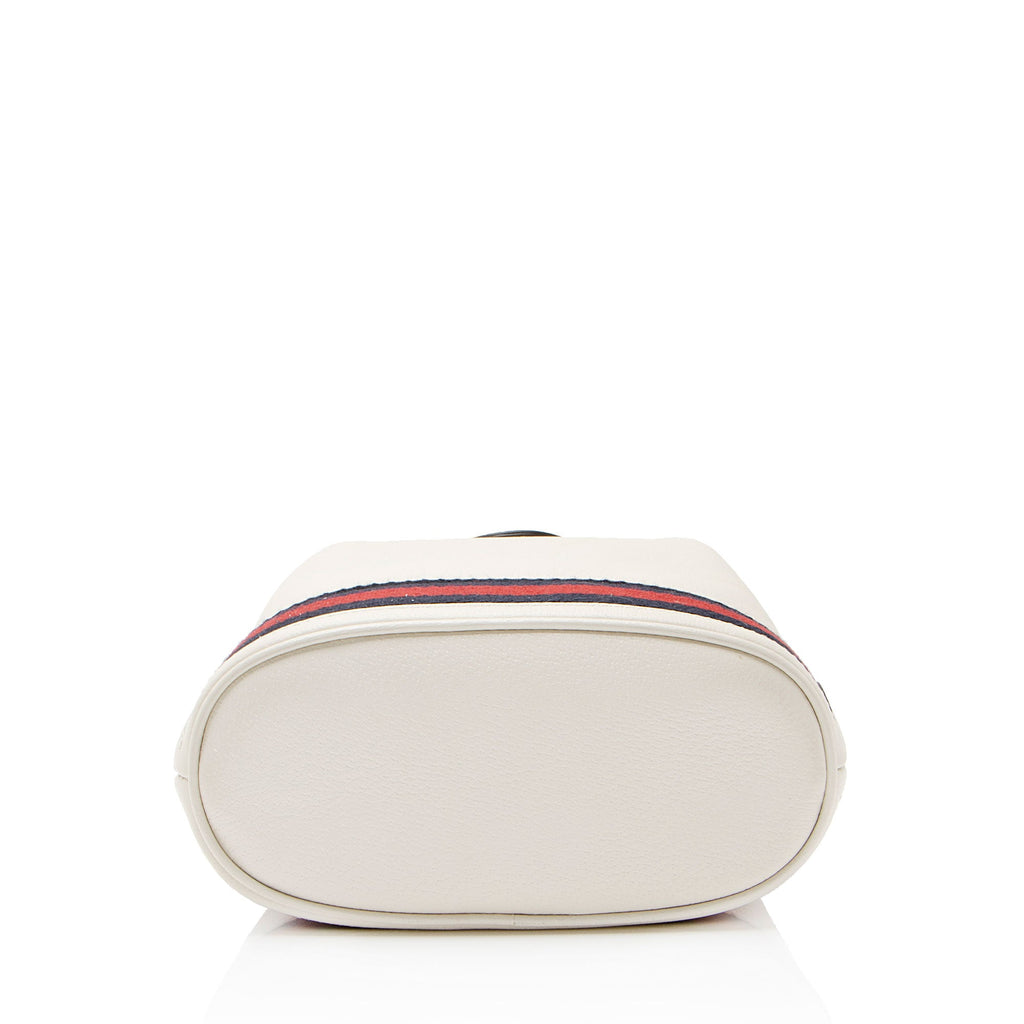 Gucci Calfskin Web Ophidia Small Bucket Bag