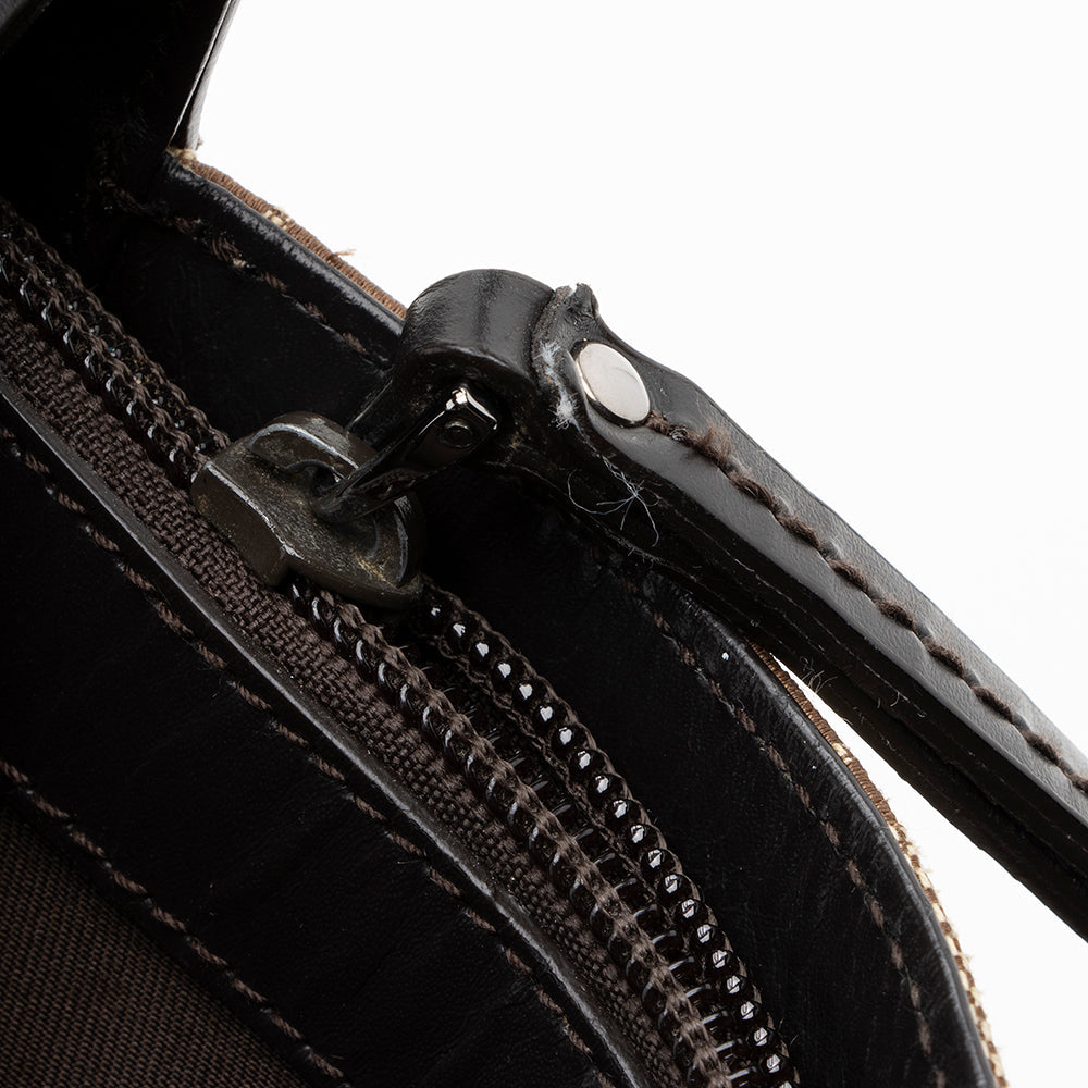 Gucci Canvas Horsebit Hobo (SHF-15066)