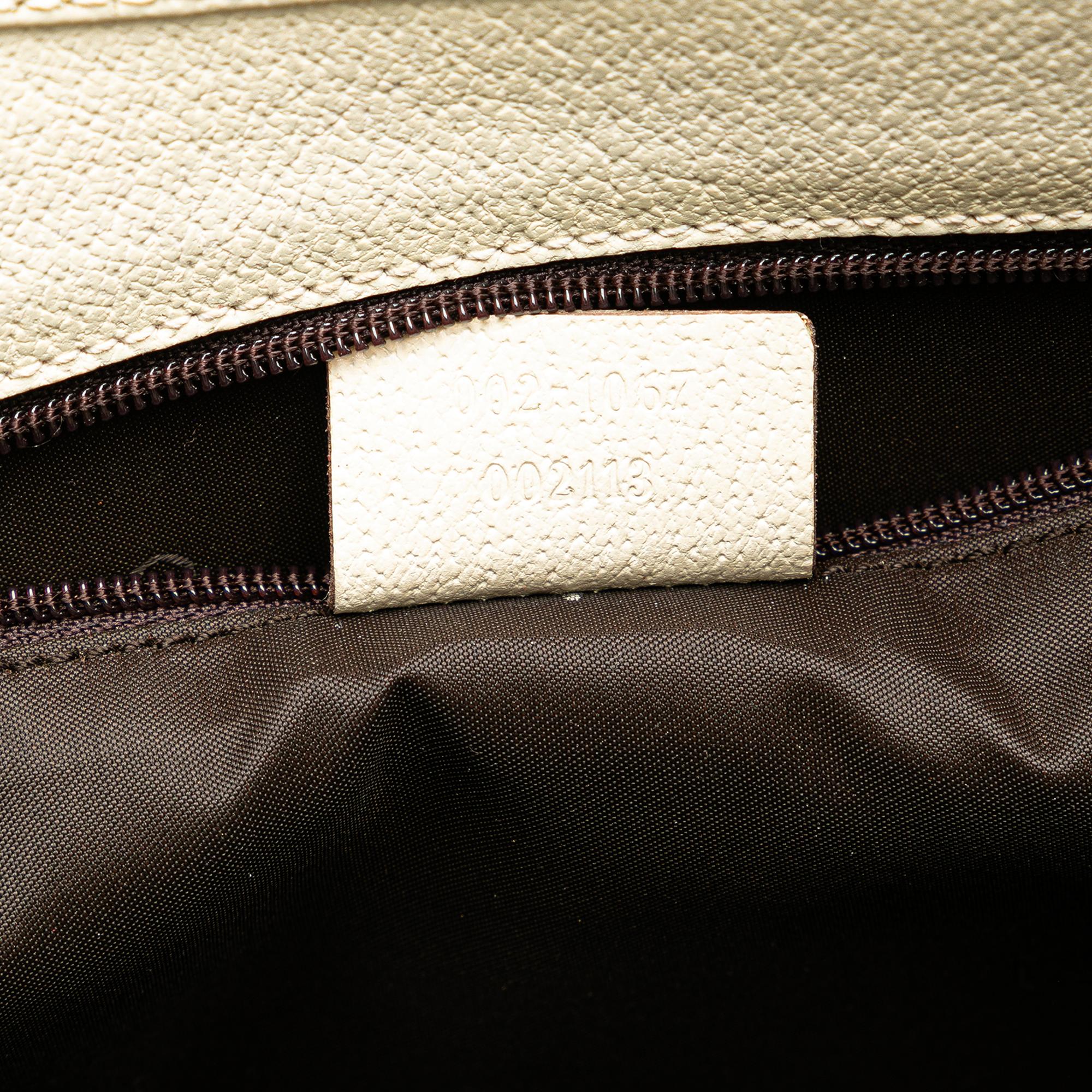 Gucci Canvas Jackie Bardot Shoulder Bag