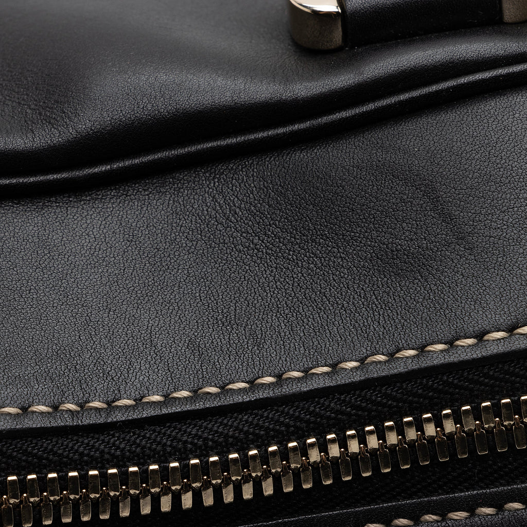 Gucci Canvas Leather East West Multi-Pocket Satchel (SHF-22759)