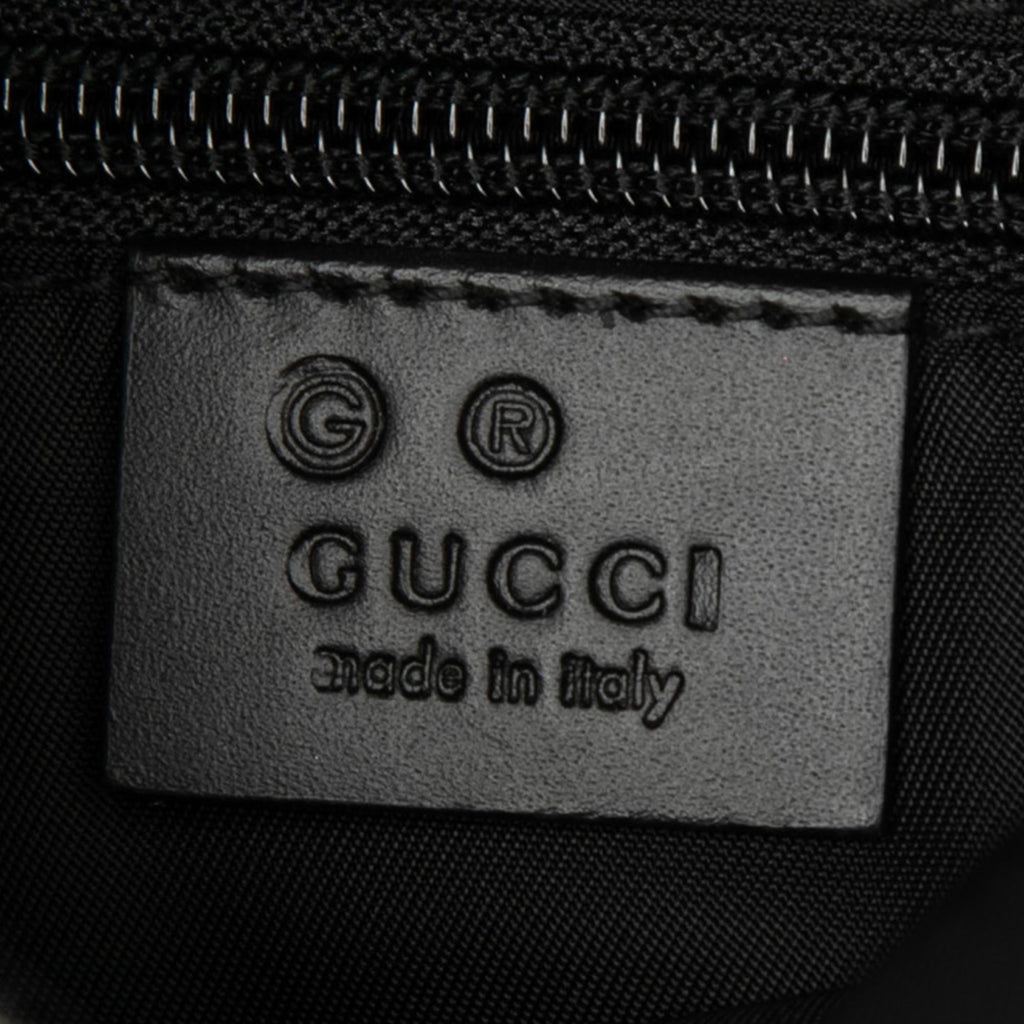 Gucci Canvas Techno Web Fold Over Backpack
