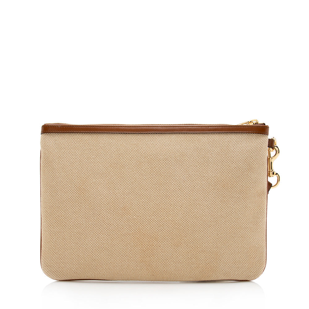 Gucci Canvas Vintage Web Wristlet (SHF-16199)