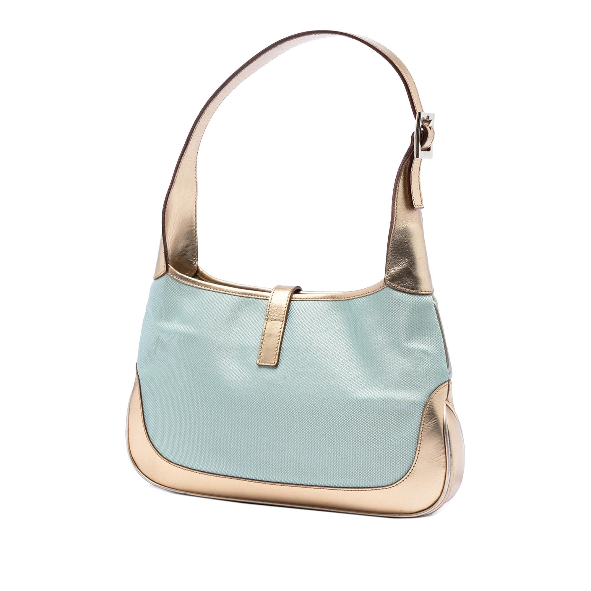 Gucci Canvas Web Jackie Shoulder Bag