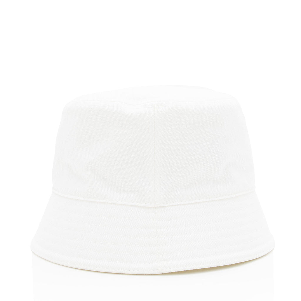 Gucci Cotton Embossed Logo Bucket Hat - Size M