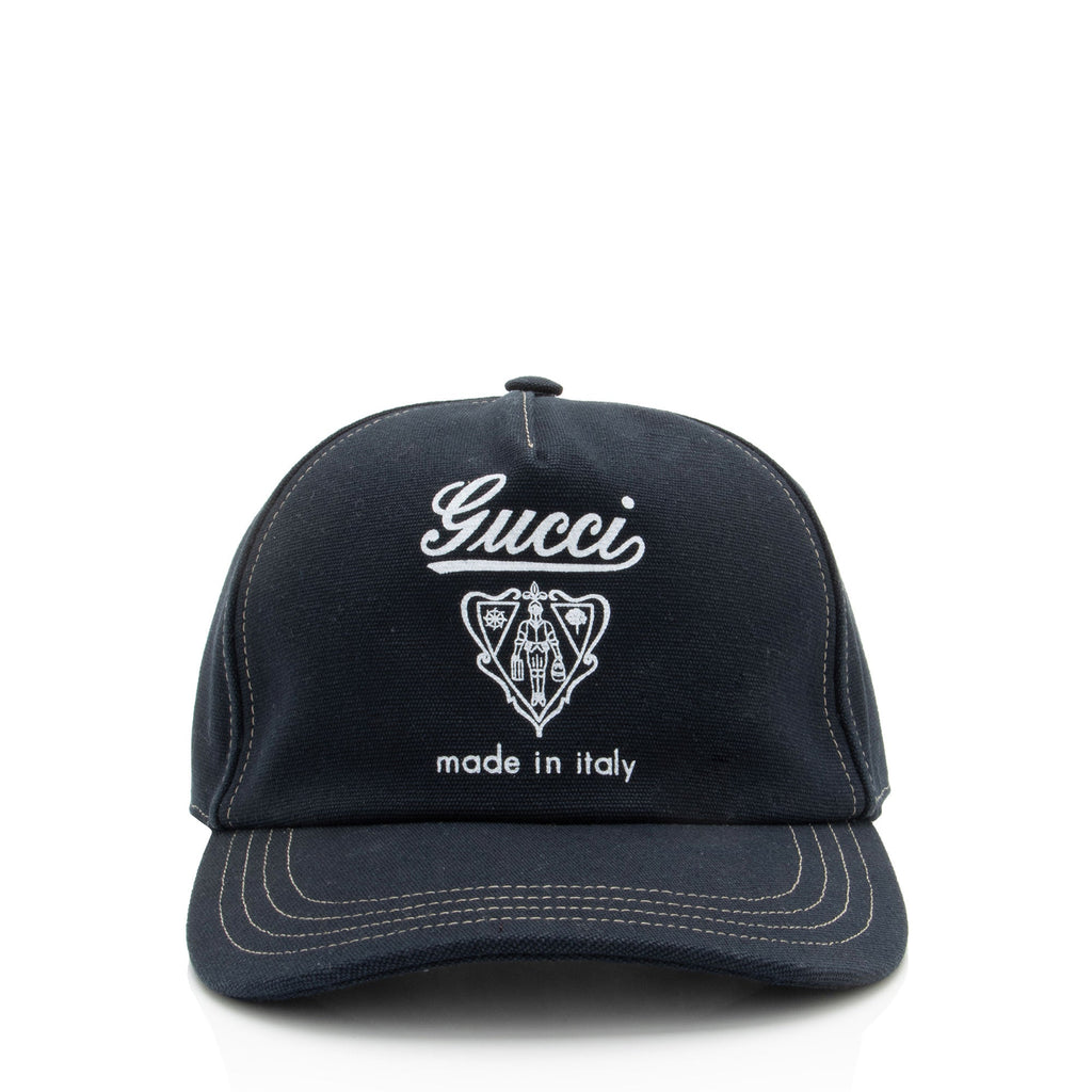 Gucci Cotton Gucci Coat of Arms Baseball Hat - Size L