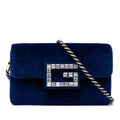 Gucci Crystal G Velvet Broadway Crossbody