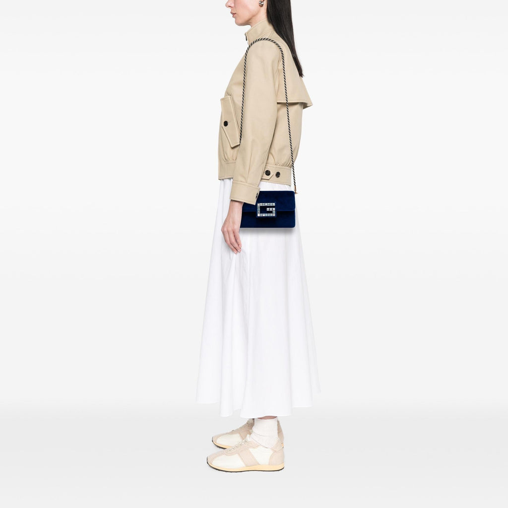 Gucci Crystal G Velvet Broadway Crossbody