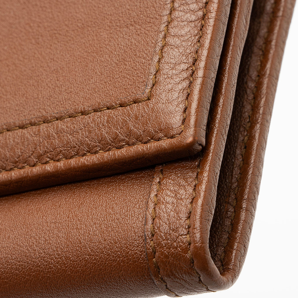 Gucci Leather Bamboo Diana Chain Wallet (SHF-bkBLXN)