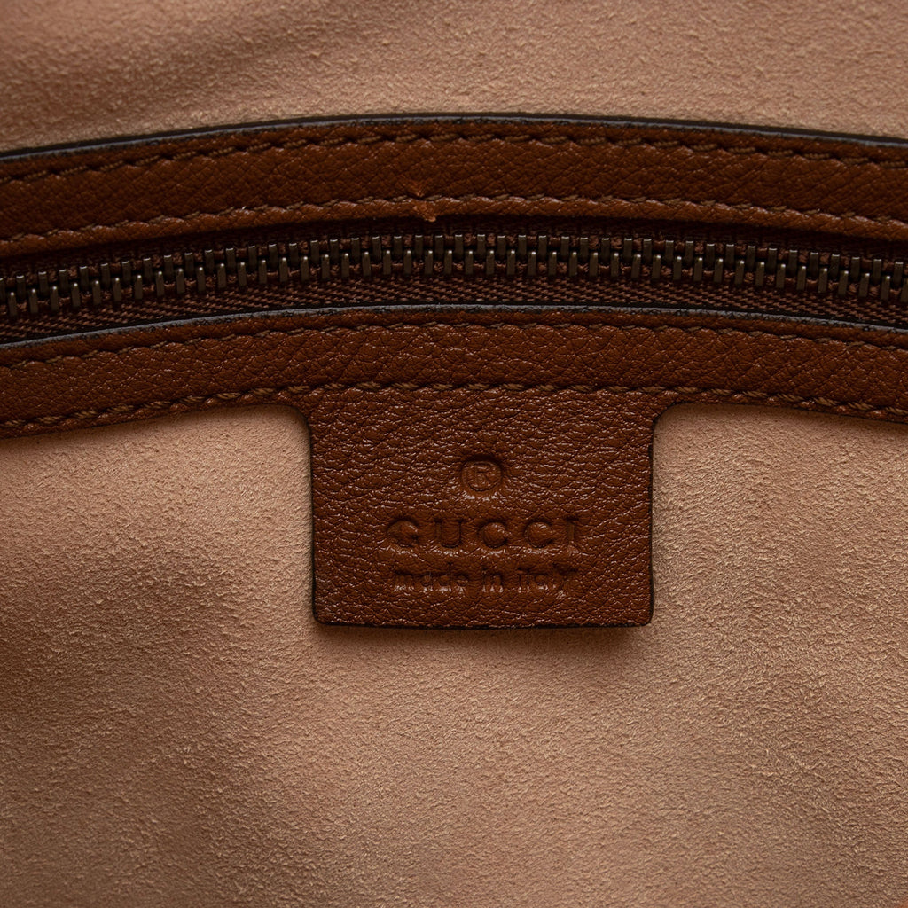Gucci Cuir Leather Diana Medium Tote