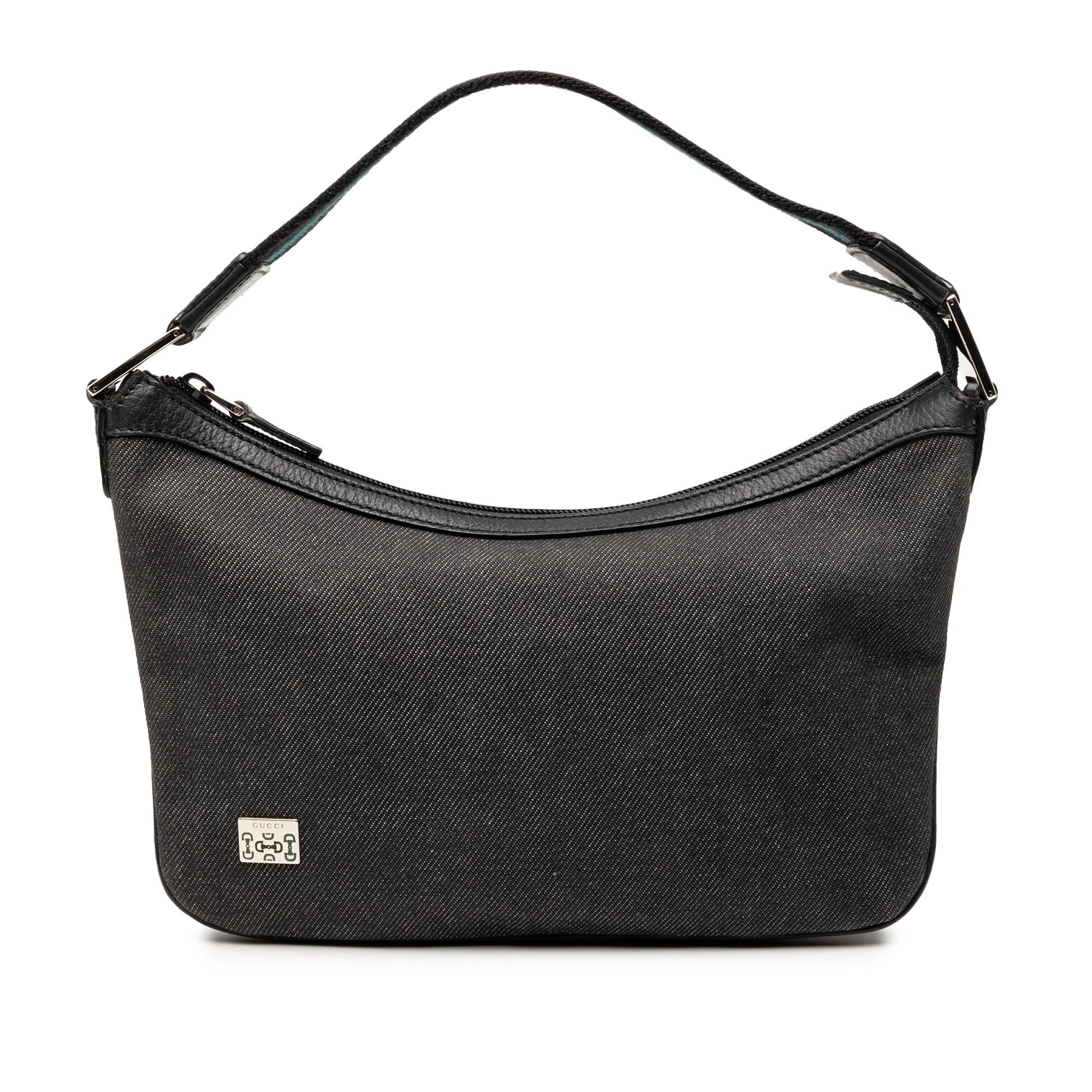Gucci Denim Web Shoulder Bag
