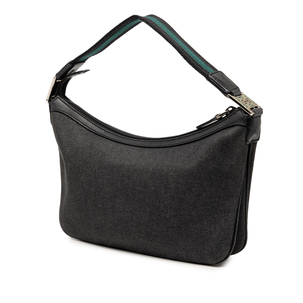 Gucci Denim Web Shoulder Bag