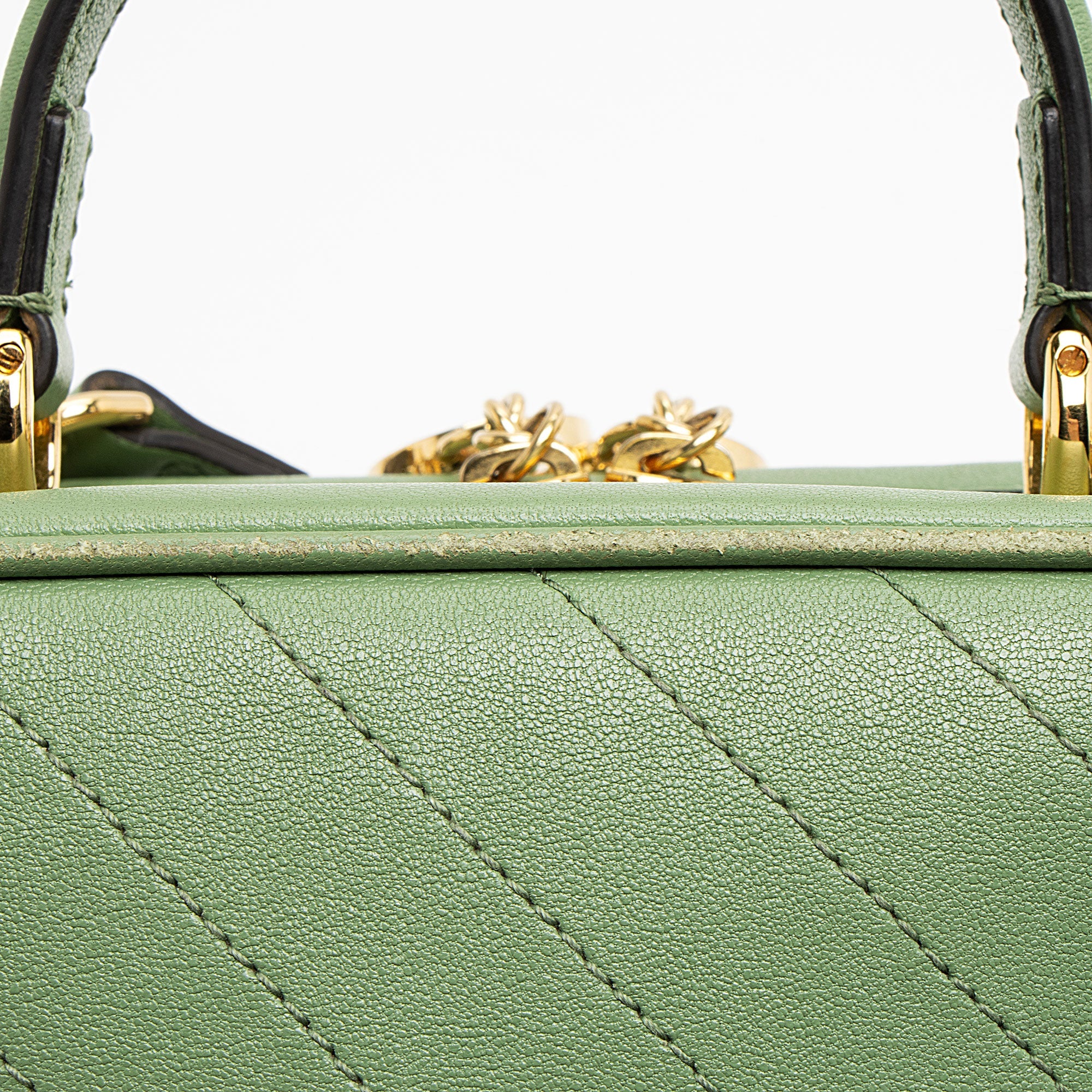 Gucci Diagonal Stitched Calfskin Blondie Top Handle