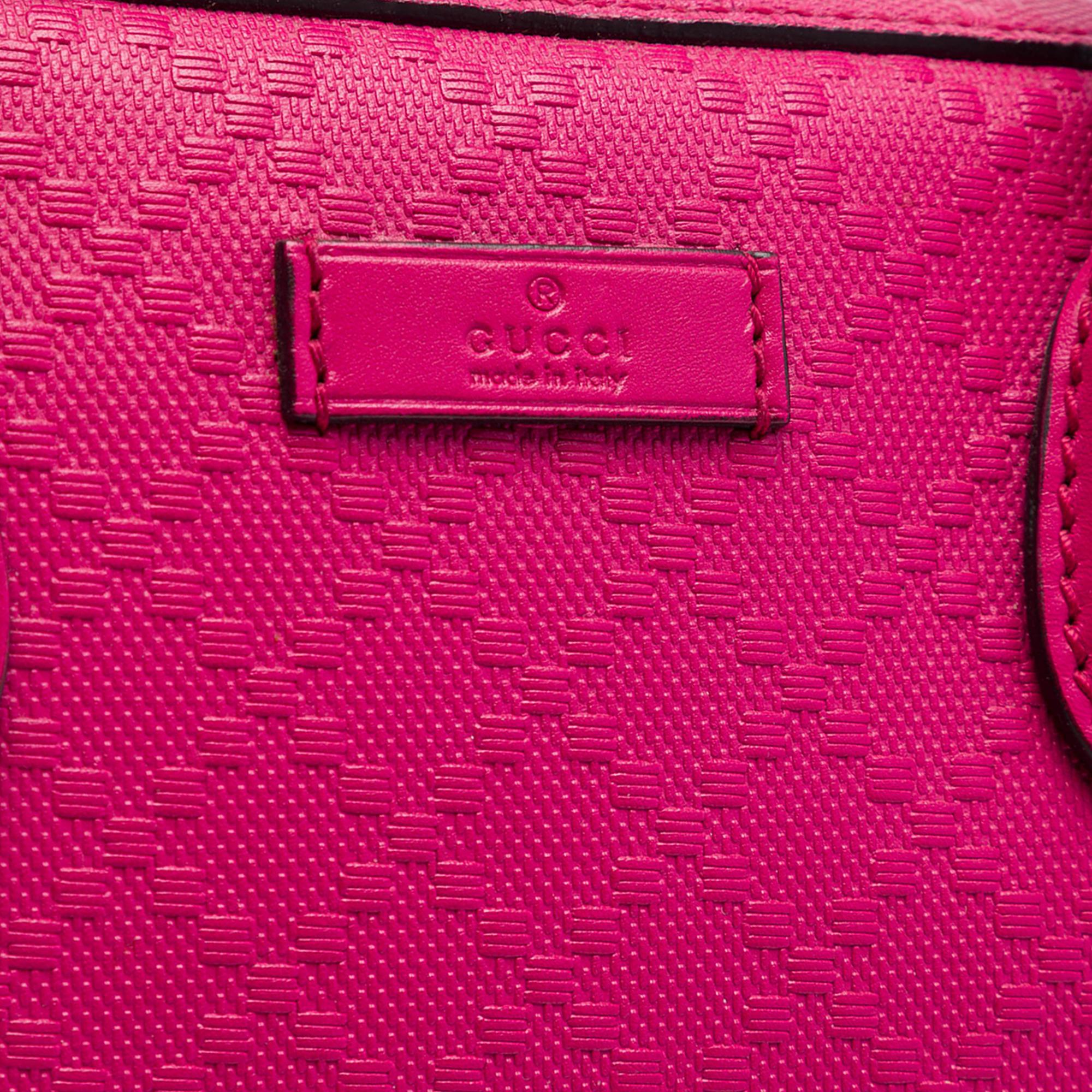 Gucci Diamante Bright Calfskin Satchel