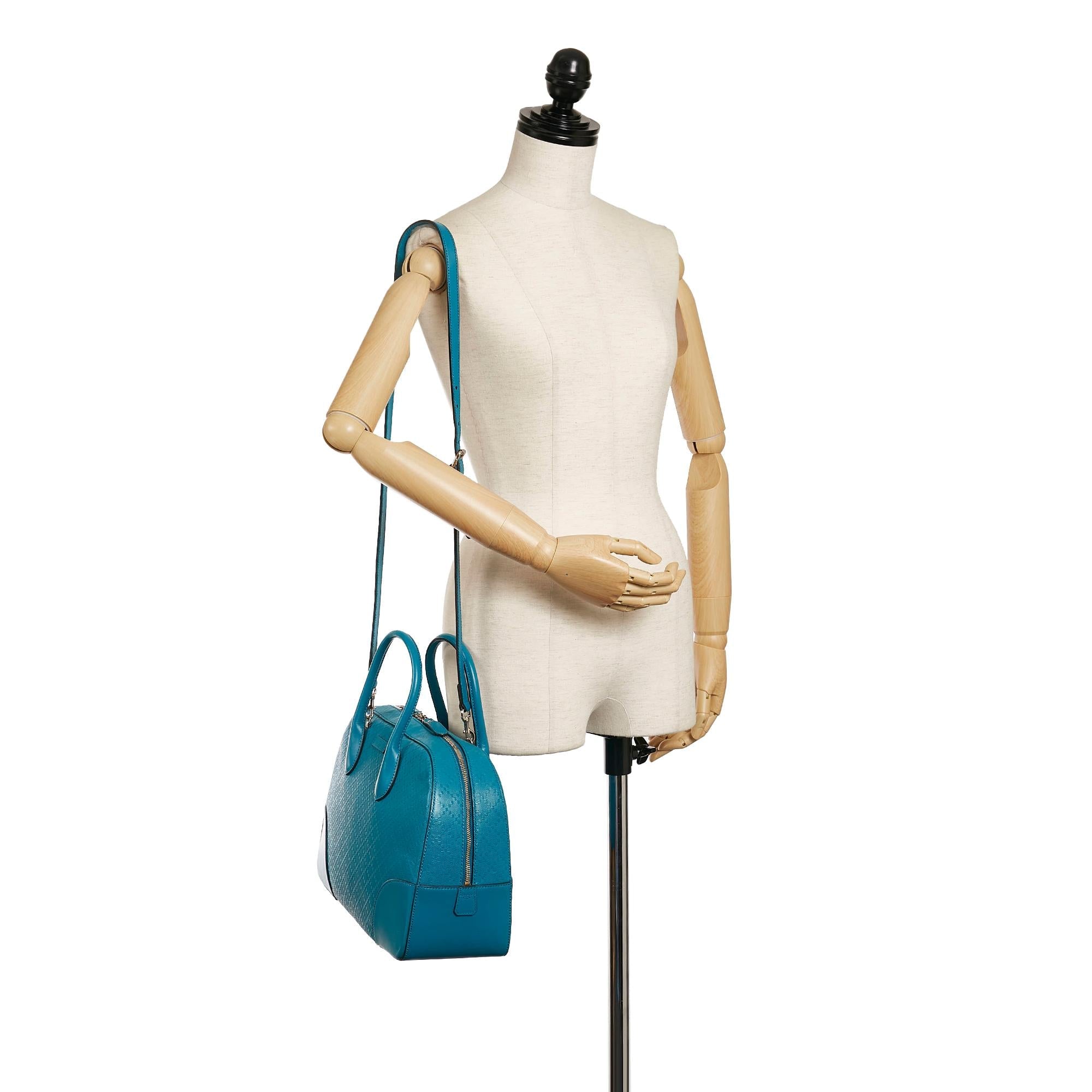 Gucci Diamante Bright Leather Satchel (SHG-34238)