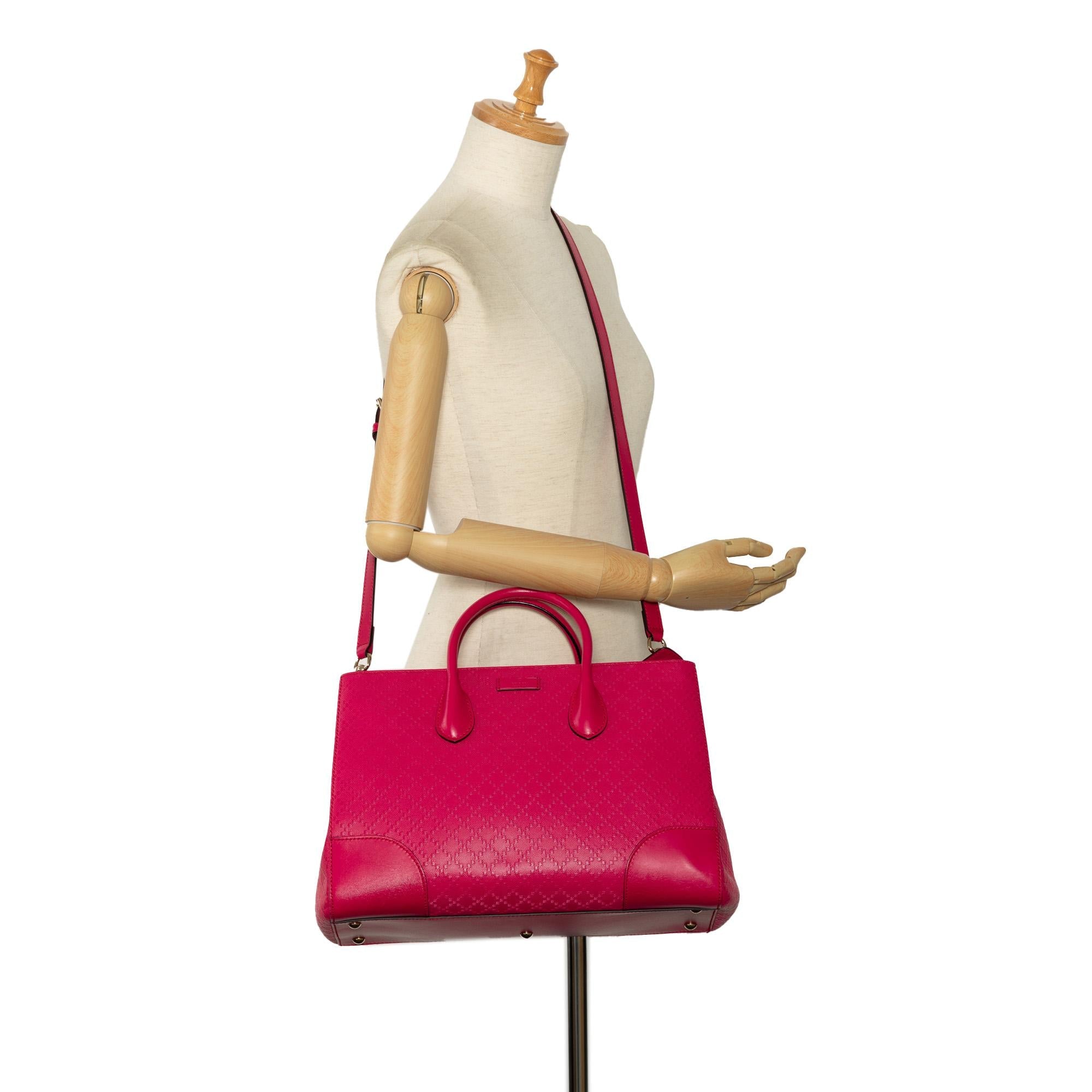 Gucci Diamante Bright Leather Satchel (SHG-pDINjv)