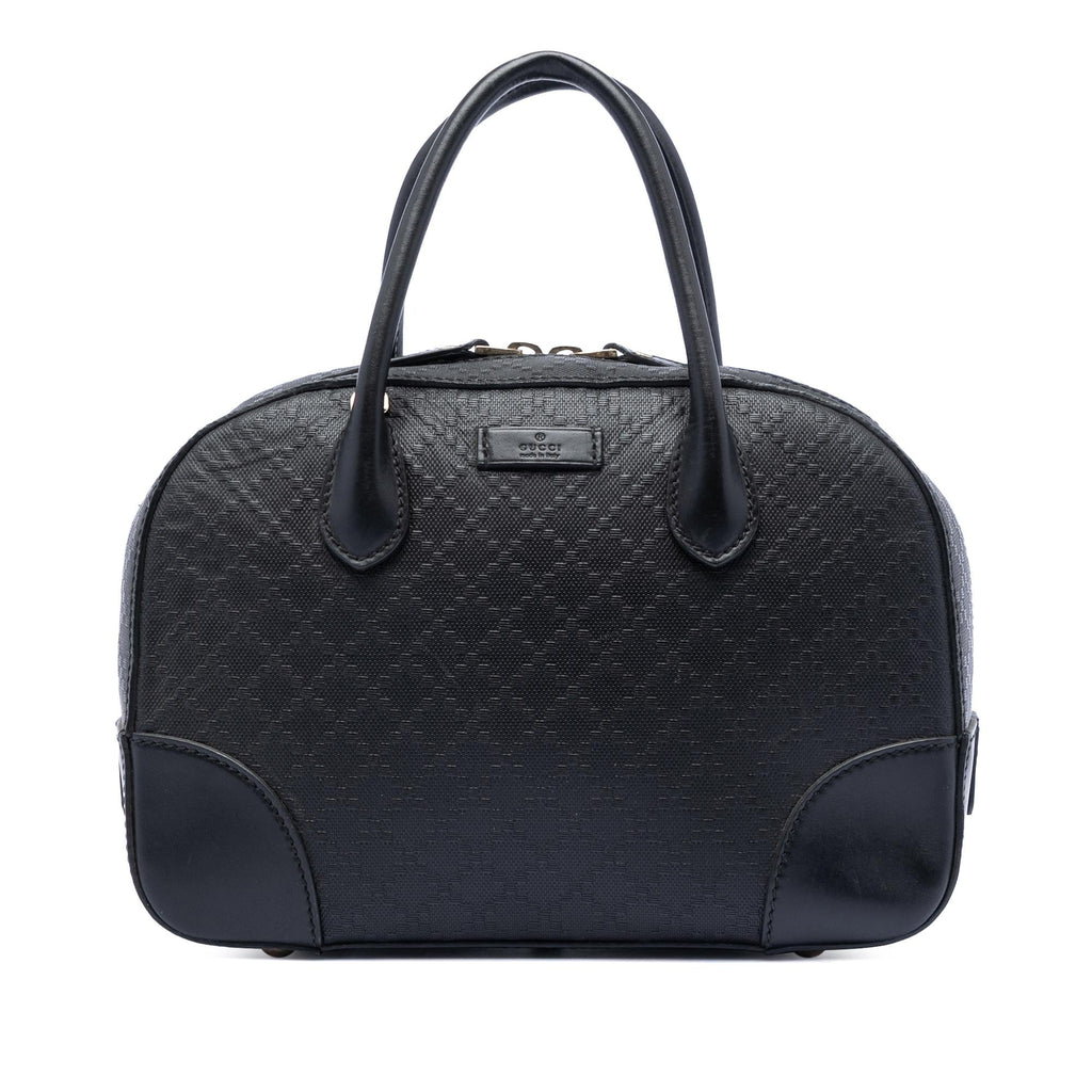 Gucci Diamante Bright Leather Satchel