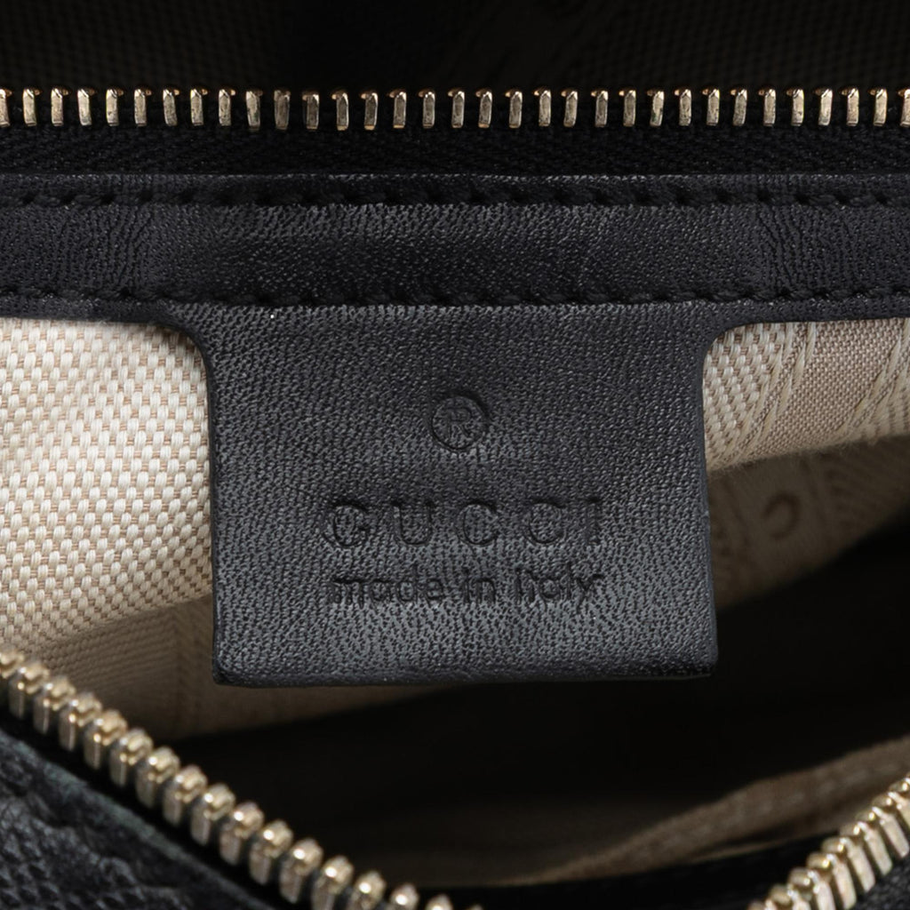 Gucci Diamante Bright Leather Satchel