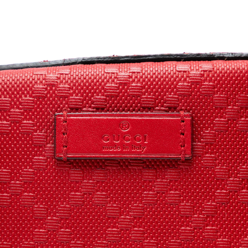 Gucci Diamante Bright Leather Satchel
