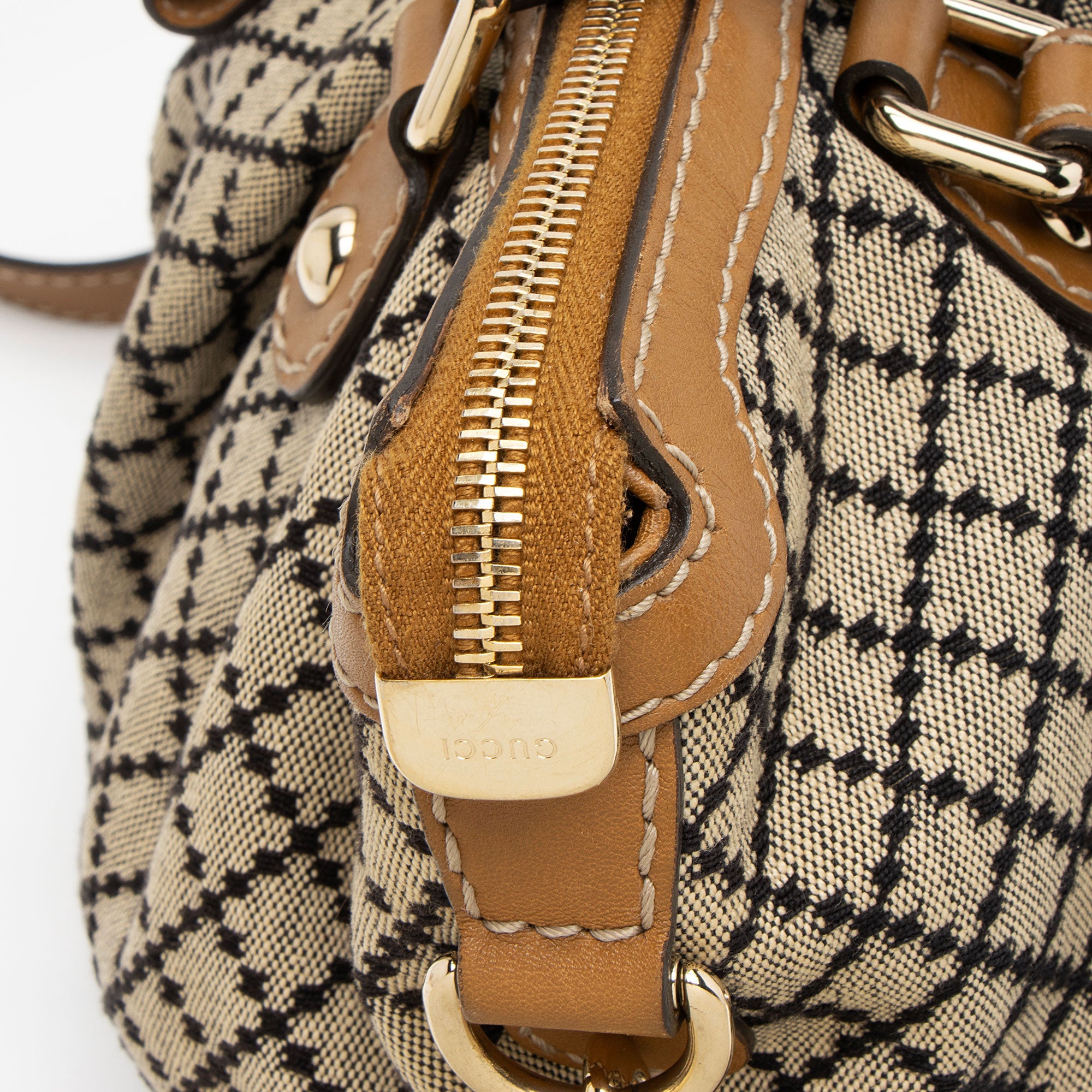 Gucci Diamante Canvas Sukey Medium Satchel
