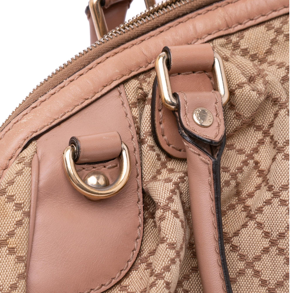 Gucci Diamante Canvas Sukey Satchel