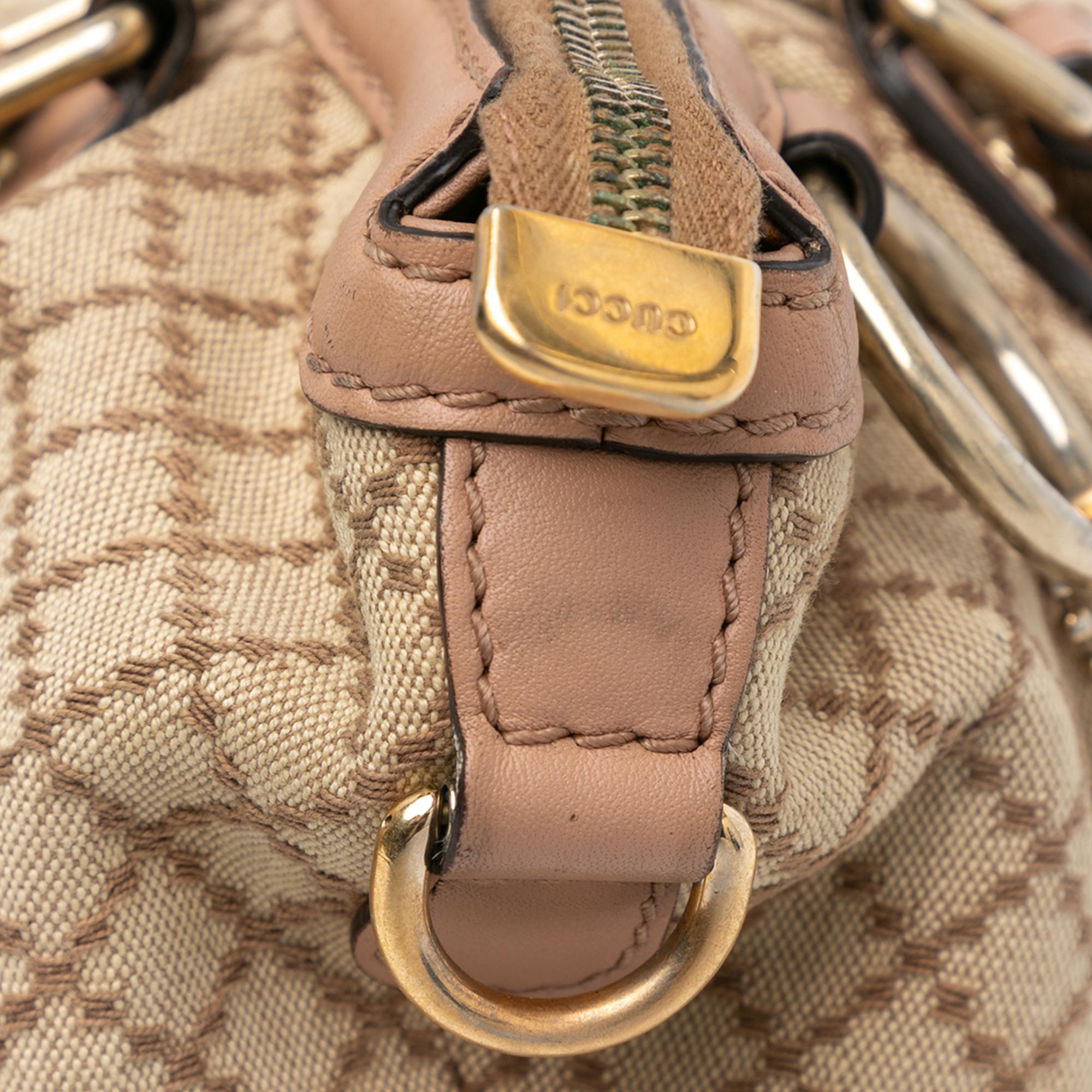 Gucci Diamante Canvas Sukey Satchel