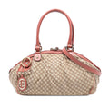 Gucci Diamante Canvas Sukey Satchel