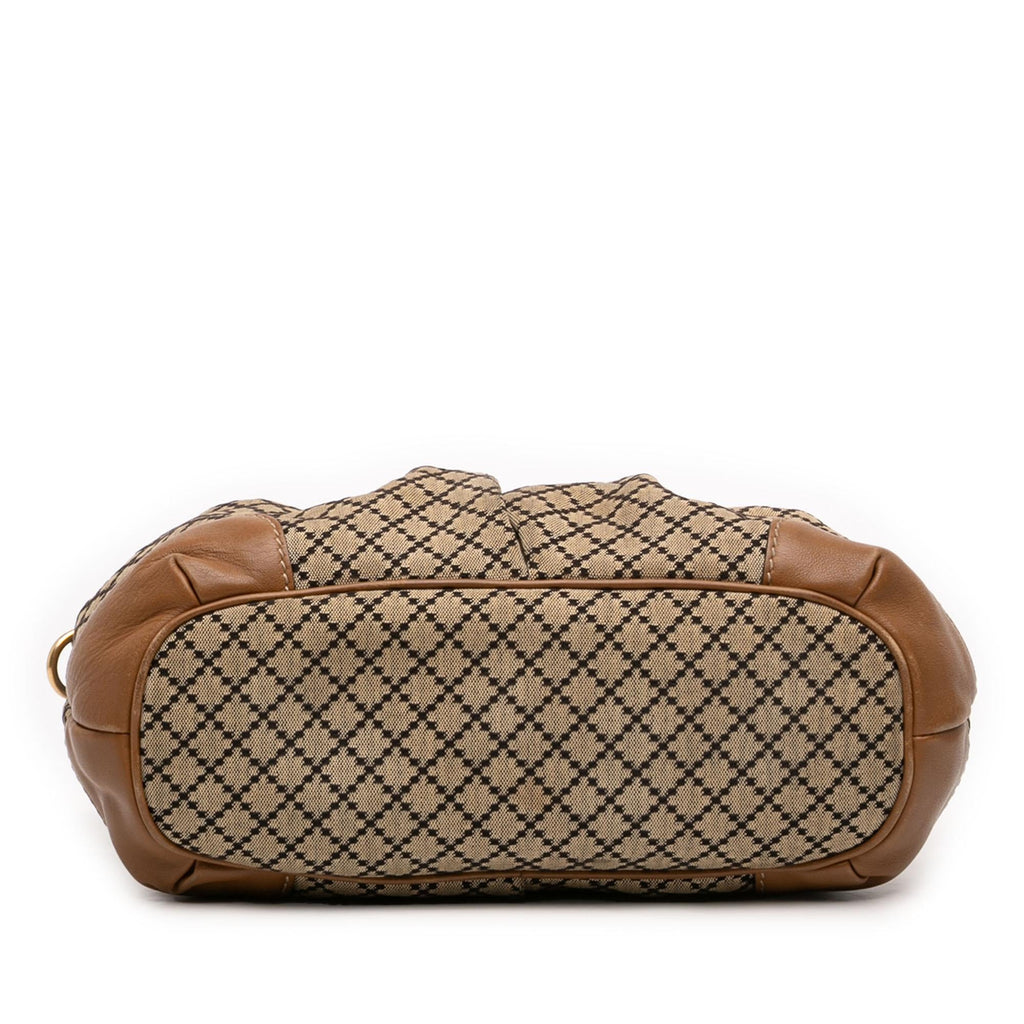Gucci Diamante Canvas Sukey Satchel