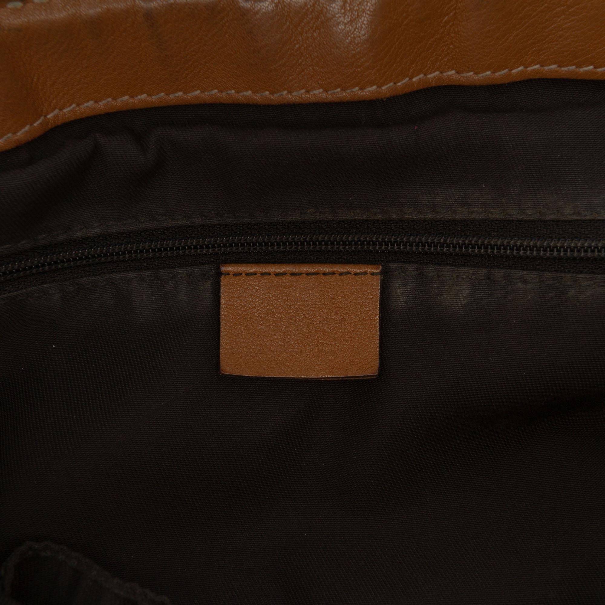 Gucci Diamante Canvas Sukey Satchel