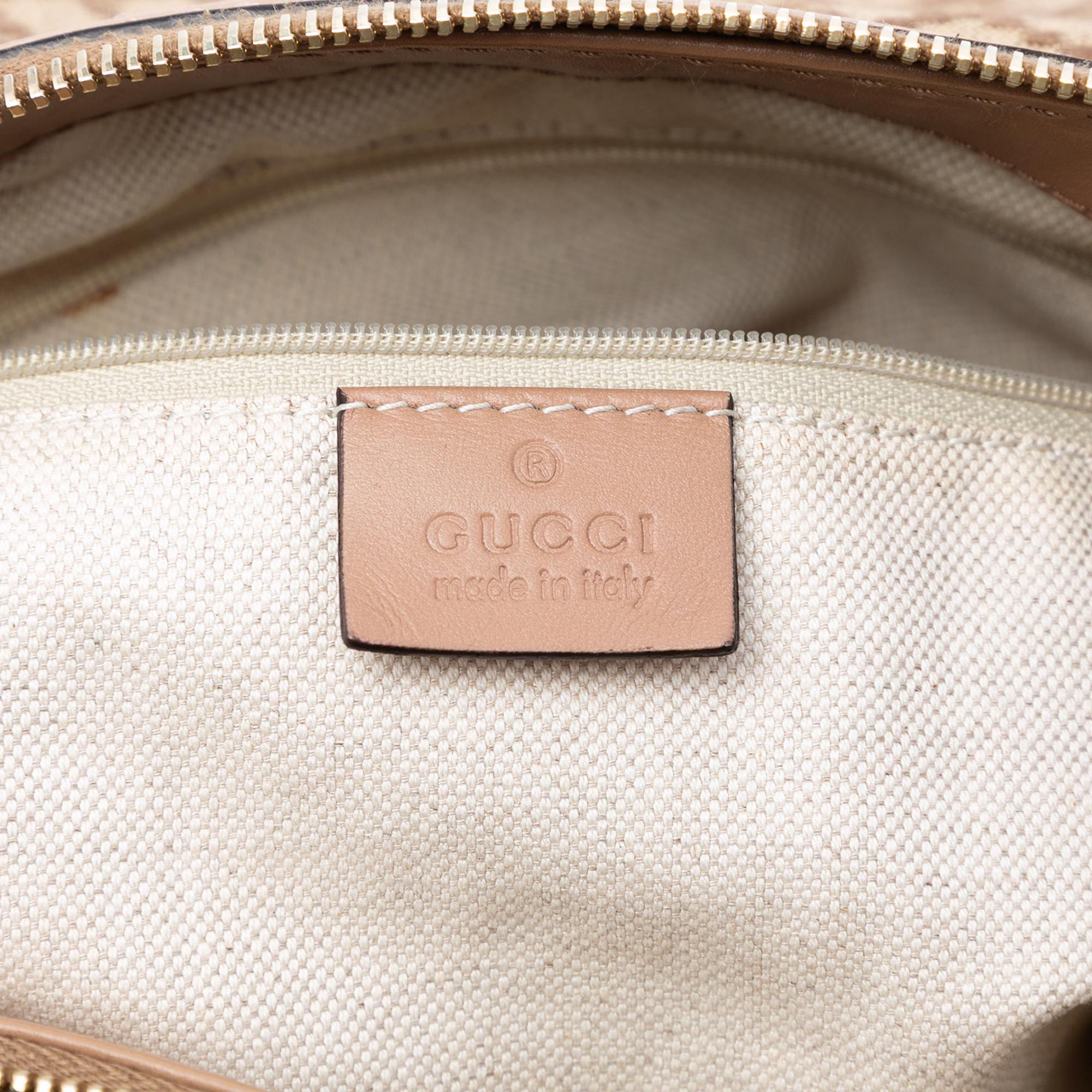 Gucci Diamante Canvas Sukey Satchel