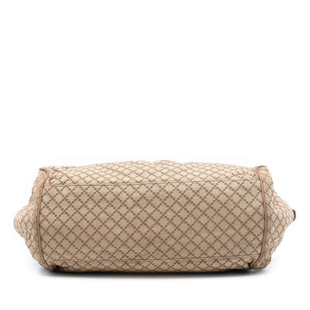 Gucci Diamante Canvas Sukey Satchel