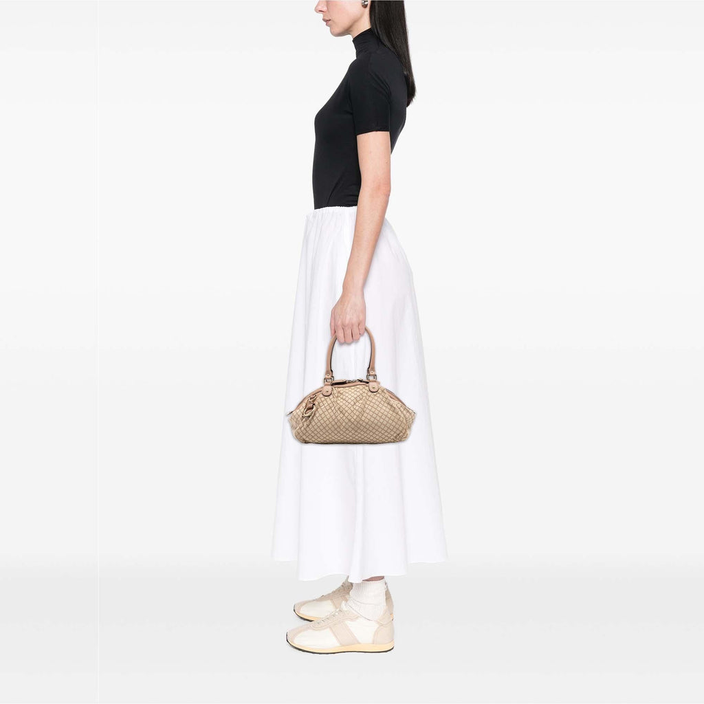 Gucci Diamante Canvas Sukey Satchel
