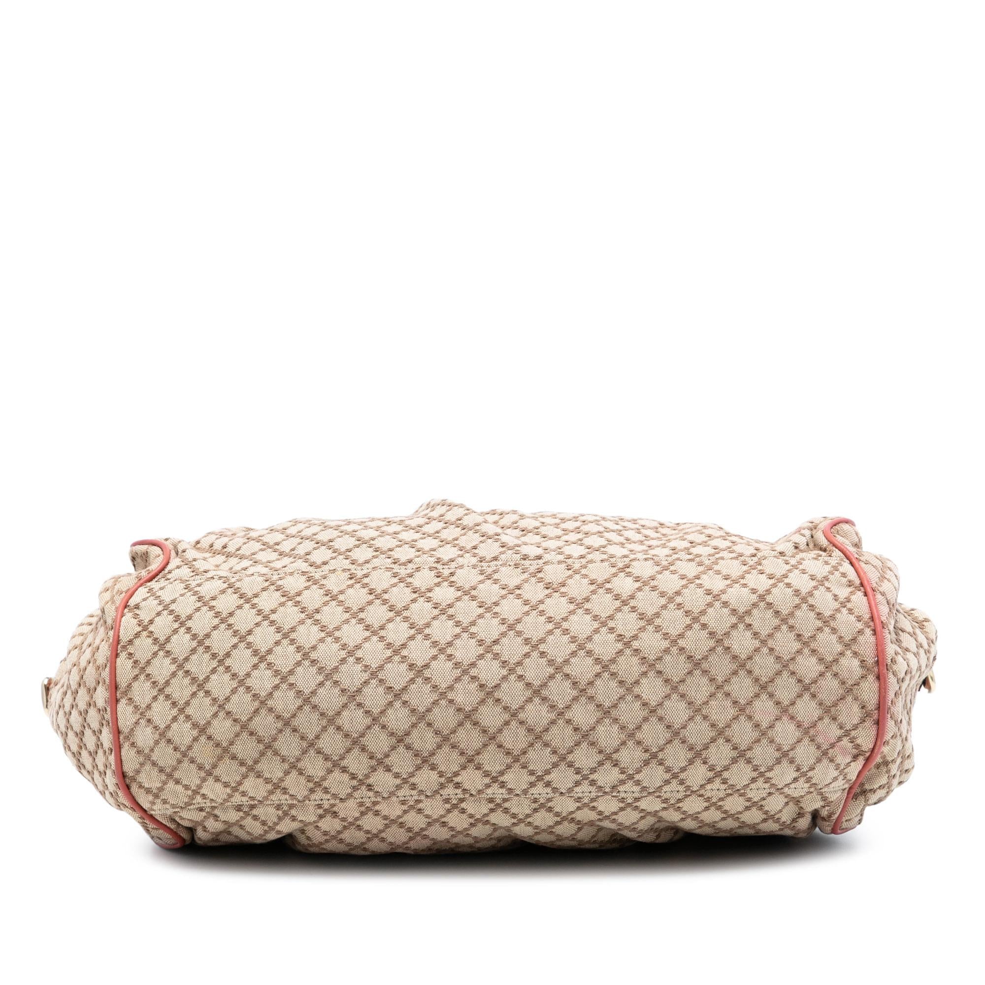 Gucci Diamante Canvas Sukey Satchel