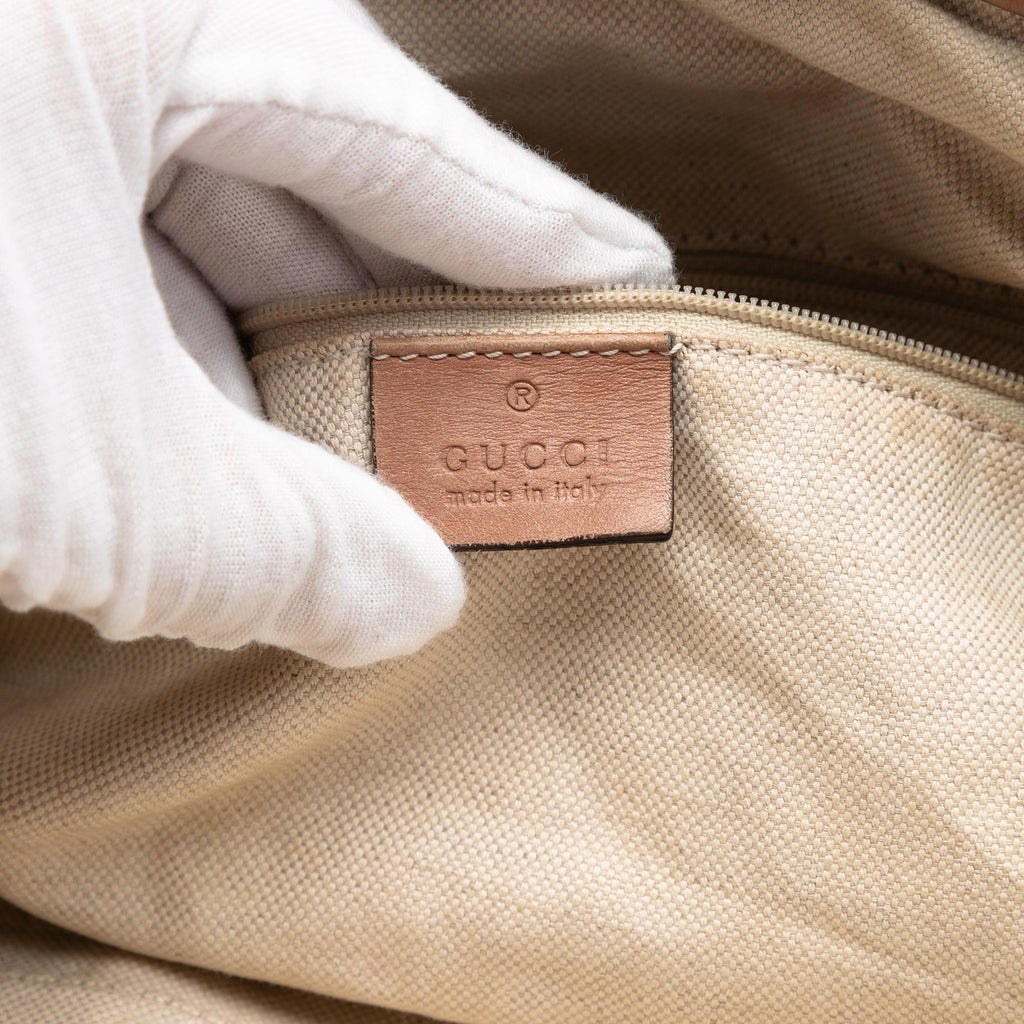 Gucci Diamante Canvas Sukey Satchel
