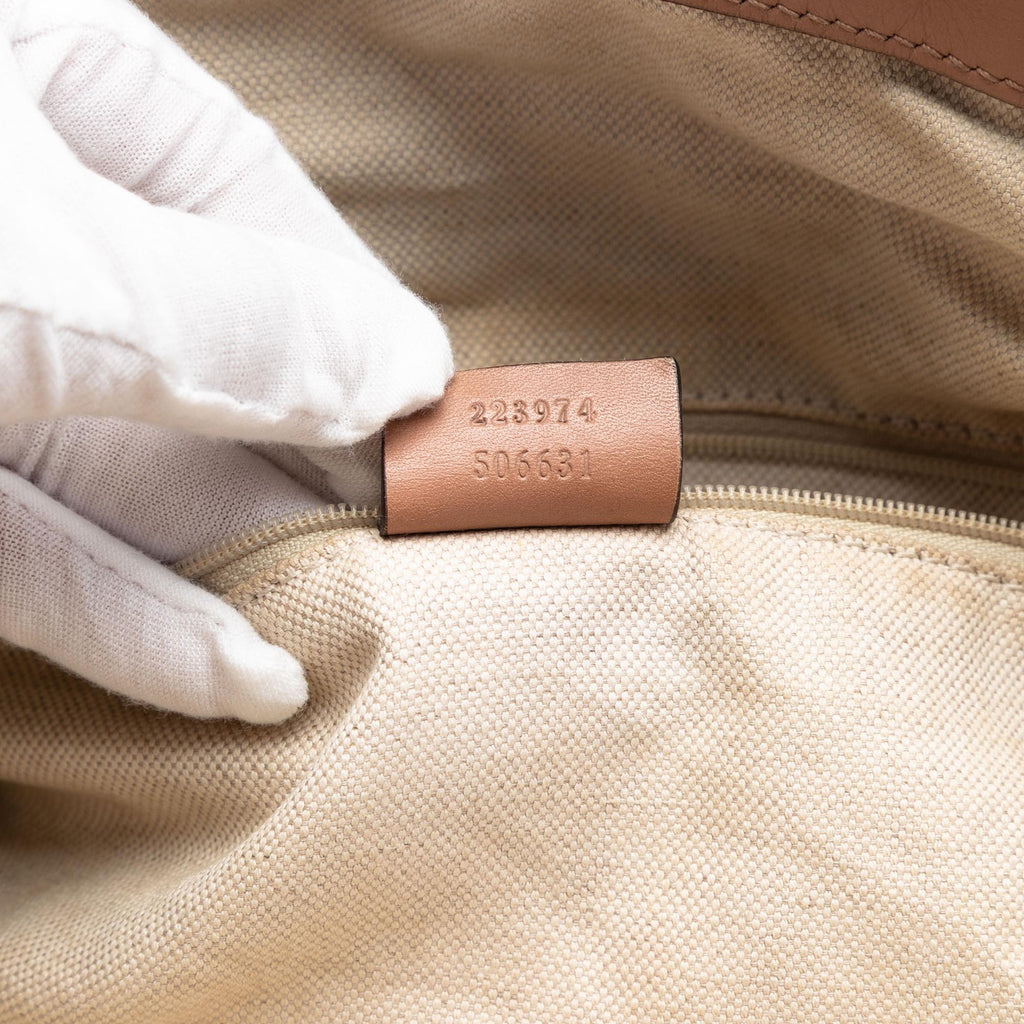 Gucci Diamante Canvas Sukey Satchel