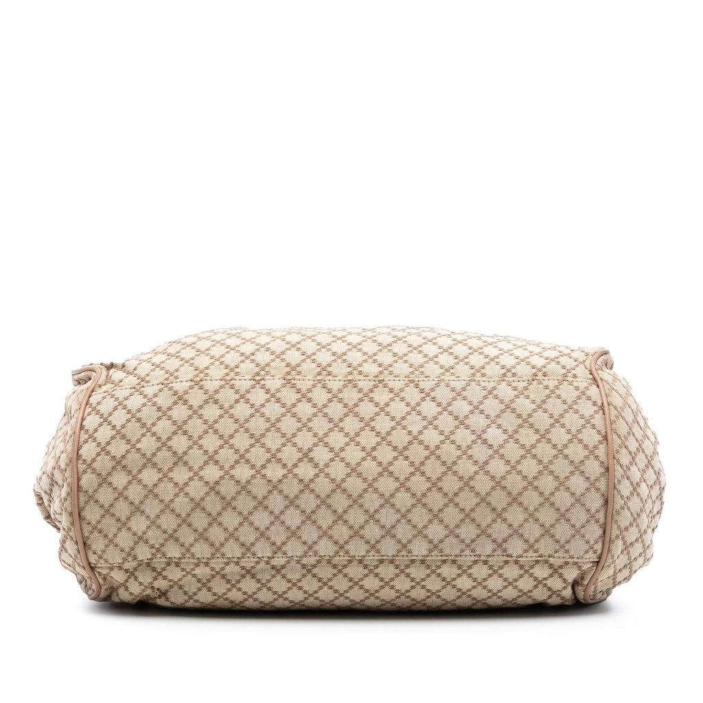 Gucci Diamante Canvas Sukey Satchel