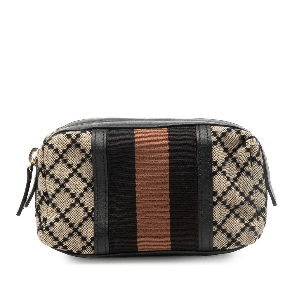 Gucci Diamante Canvas Web Pouch