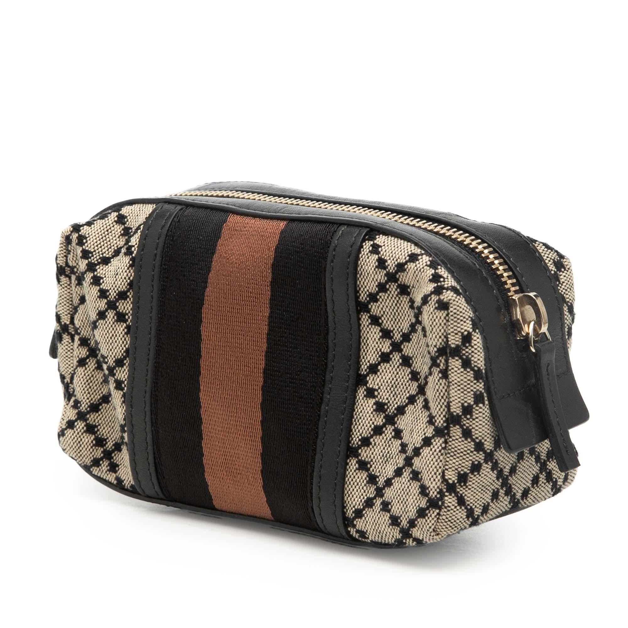 Gucci Diamante Canvas Web Pouch