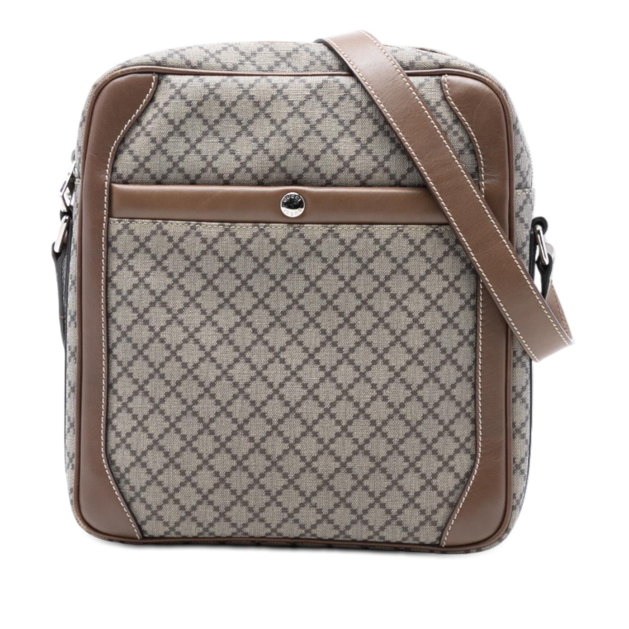 Gucci Diamante Coated Canvas Zip Crossbody