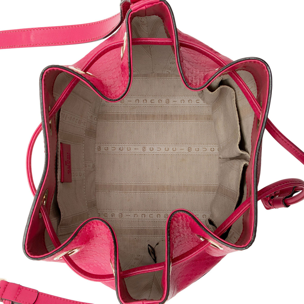 Gucci Diamante Leather Bright Bucket Bag