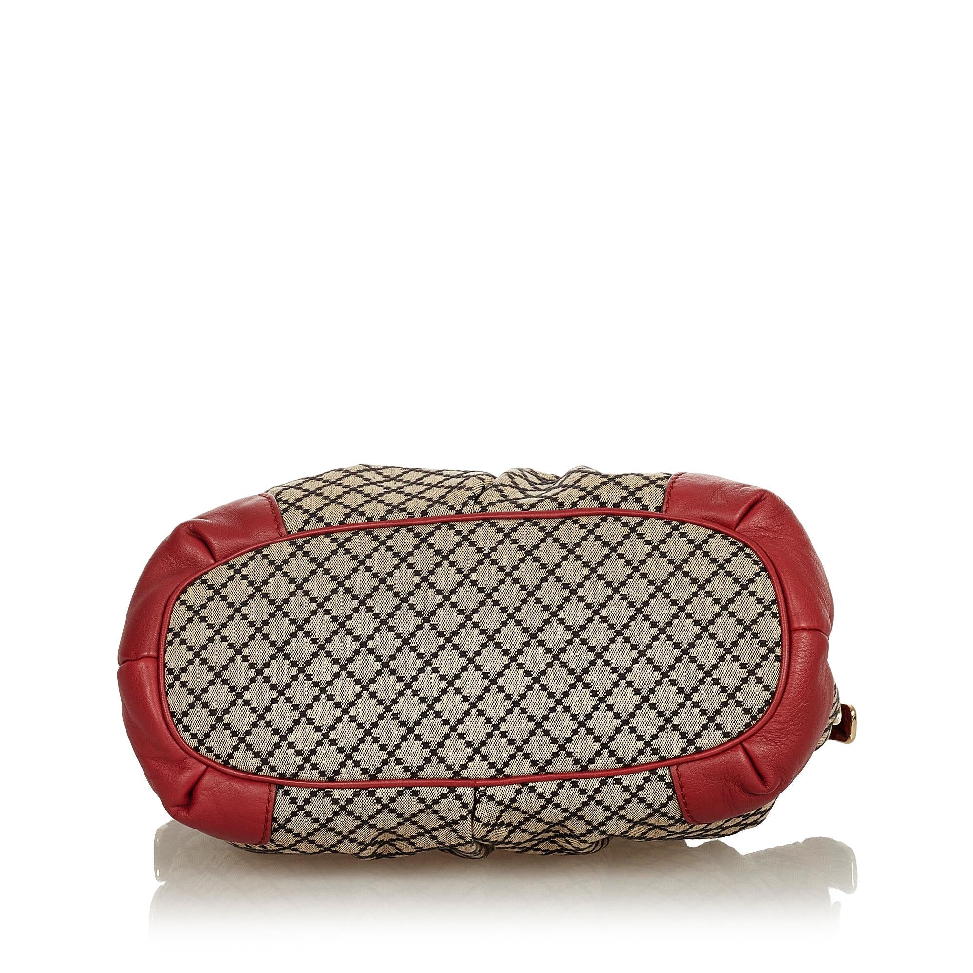 Gucci Diamante Sukey Canvas Satchel (SHG-uvmkYz)